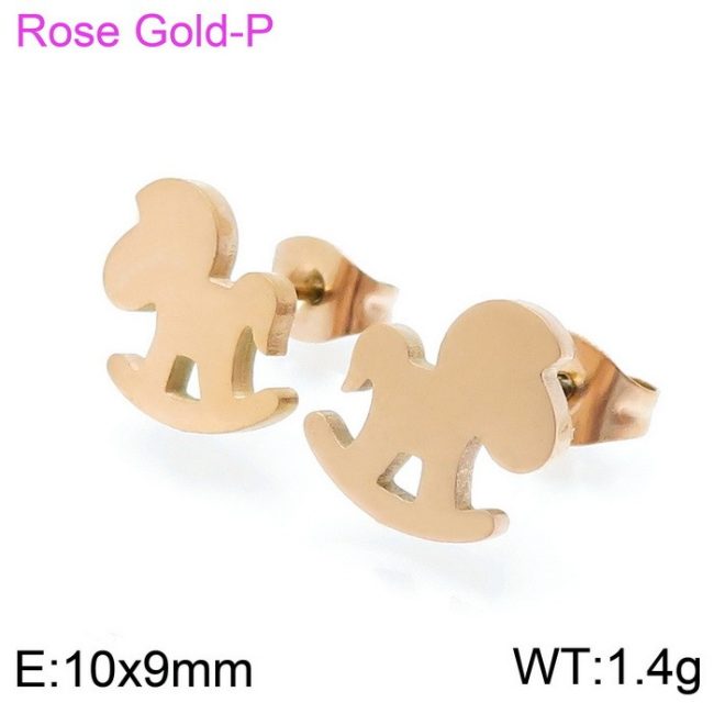 Milé náušničky v detskom motíve hojdajúceho koníka, ktorými môžete obdarovať svoju dcérku k jej výnimočnému dňu