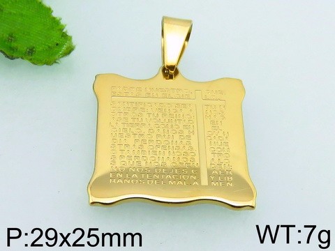 Zlatý prívesok z chirurgickej ocele v pútavom dizajne vyobrazeného popísaného papiera, ktorý svojím zaujímavým štýlom ohúri každý pohľad.