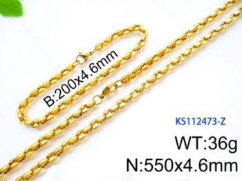 Krásny zlatý set náramku a náhrdelníka s výraznými očkami vhodný ku každej príležitosti, aby ste mohli byť krásna.